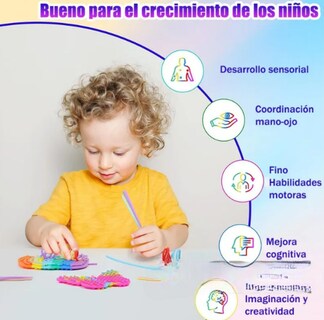Foto 4 | Foto 4 | 5pz Tablero Xtellar Sensorial Silicona color Juguete Doble Cara Niño