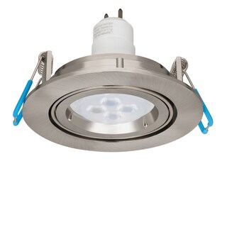 Foto 7 | Foto 7 | Estevez Luminario Empotrable Basic Small Ø93 Mm Color Níquel Orientable Base Gx5.3 / Mr16
