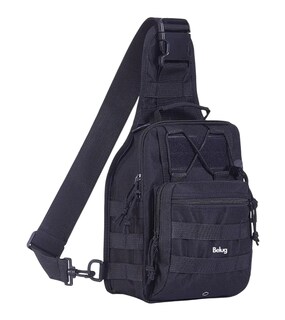 Foto 1 | Foto 1 | Mochila Belug Táctica Multifunción Mochila Cuerpo Cruzada Campismo Negro