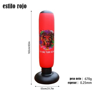 Foto 2 | Foto 2 | Saco De Boxeo Xtellar De Inflable Para Entrenamiento De 165cm Pvc