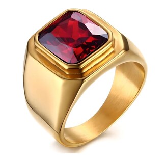 Foto 1 | Foto 1 | Xtellar Anillo Hombre Elegante Toscana Acero Laminado En Oro 18k