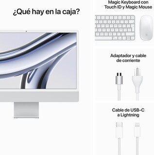 Foto 4 | Foto 4 | Apple Imac M3 24'' 8gb 256gb Computadora De Escritorio All In One Con Chip M3 Cpu 8 Núcleos Gpu 10 Núcleos Plata Teclado En Esp