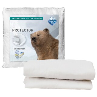 Foto 4 | Foto 4 | Protector De Colchón Spring Air Ultra Color Blanco Matrimonial + 2 Almohadas Osos