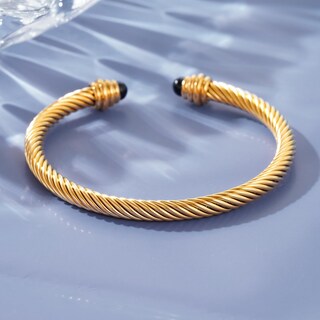 Foto 6 | Foto 6 | Pulsera Greenio Twisted Cable De Acero Inoxidable Para Mujer - Venta Internacional.