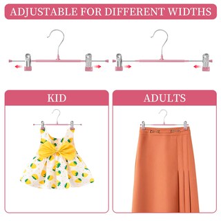 Foto 3 | Foto 3 | Perchas Para Pantalones Hwajan 20 Unidades Ajustables Y Antideslizantes Para Mujer - Venta Internacional.
