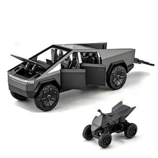 Foto 1 | Foto 1 | Camión De Juguete Bikibao Cybertruck De Metal Fundido A Presión Con Sonido Y Luz 1/32 - Venta Internacional.