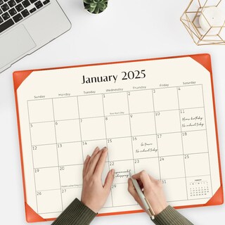 Foto 3 | Foto 3 | Calendario De Escritorio Kopeesy 2025-2026 Con Tapete De Escritorio De 55 X 43 Cm  Color Naranja - Venta Internacional.