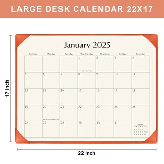 Foto 5 | Foto 5 | Calendario De Escritorio Kopeesy 2025-2026 Con Tapete De Escritorio De 55 X 43 Cm  Color Naranja - Venta Internacional.