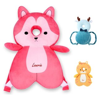 Foto 1 | Foto 1 | Mochila Protectora De Cabeza De Bebé Loisdaro Ajustable Pink Fox - Venta Internacional.