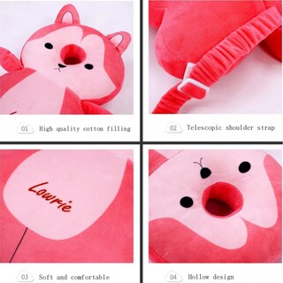 Foto 5 | Foto 5 | Mochila Protectora De Cabeza De Bebé Loisdaro Ajustable Pink Fox - Venta Internacional.