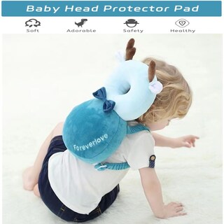 Foto 3 | Foto 3 | Mochila Protectora De Cabeza De Bebé Loisdaro Ajustable Blue Deer - Venta Internacional.