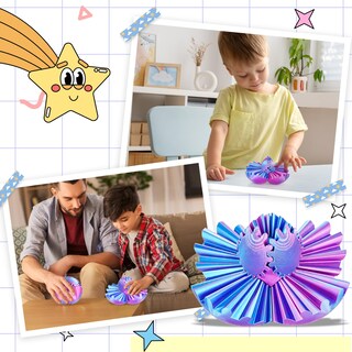 Foto 2 | Foto 2 | Pelota Fidget Toy Gear Mydhall 8 4 Cm Impresa En 3d Color Morado Claro - Venta Internacional.