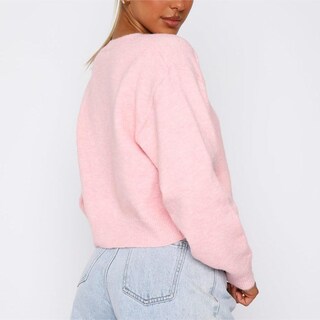 Foto 6 | Foto 6 | Jersey Tipo Cárdigan Dsorvicd Para Mujer Corte Con Botones Y2k Rosa - Venta Internacional.