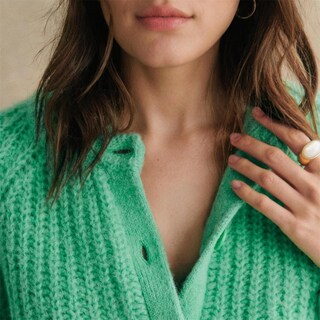 Foto 4 | Foto 4 | Jersey Tipo Cárdigan Keomud Para Mujer De Punto Grueso Color Verde Talla M - Venta Internacional.