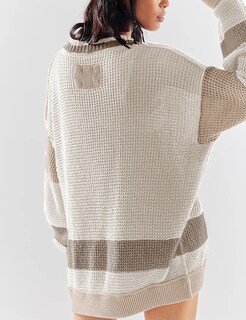 Foto 4 | Foto 4 | Jersey Tipo Cárdigan Iqsqsq Para Mujer Cuello En V Botones Color Caqui - Venta Internacional.