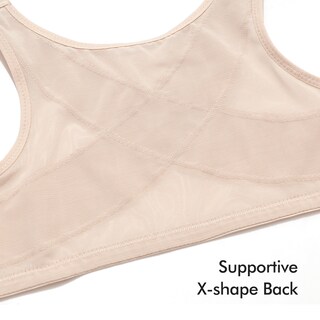 Foto 5 | Foto 5 | Sujetador Calvena Con Cierre Frontal Y Soporte Para La Espalda Postura 38d Beige - Venta Internacional.