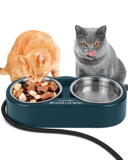 Foto 1 | Foto 1 | Cuenco De Agua Caliente Que Se Puede Agarrar Para Gatos Al Aire Libre Con Cuencos De Acero Inoxidable - Venta Internacional.