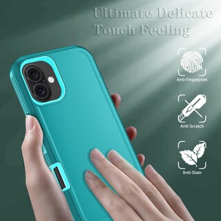 Foto 3 | Foto 3 | Funda De Teléfono Para Iphone 16 Plus Con Protector De Pantalla Hd - Venta Internacional.