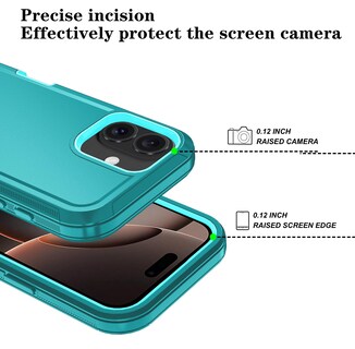 Foto 4 | Foto 4 | Funda De Teléfono Para Iphone 16 Plus Con Protector De Pantalla Hd - Venta Internacional.