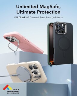 Foto 3 | Foto 3 | Funda Esr Para Iphone 16 Pro De Silicona Con Soporte Magsafe Color Rosa - Venta Internacional.
