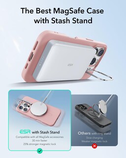 Foto 4 | Foto 4 | Funda Esr Para Iphone 16 Pro De Silicona Con Soporte Magsafe Color Rosa - Venta Internacional.