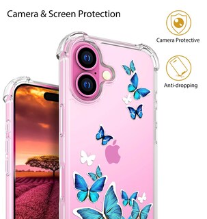 Foto 6 | Foto 6 | Funda De Teléfono Topgraph Compatible Con Iphone 16 De Silicona Transparente - Venta Internacional.