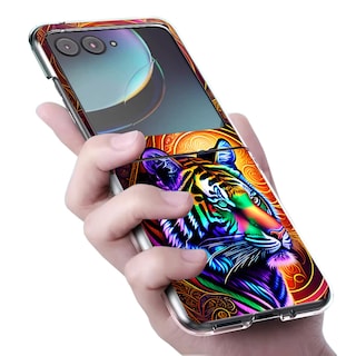 Foto 2 | Foto 2 | Funda De Teléfono Bcov Para Motorola Razr 2024 Colorful Tiger Mandala - Venta Internacional.