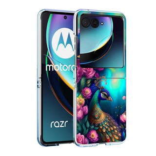 Foto 1 | Foto 1 | Funda De Teléfono Bcov Para Motorola Razr 2024 Colorful Peacock - Venta Internacional.