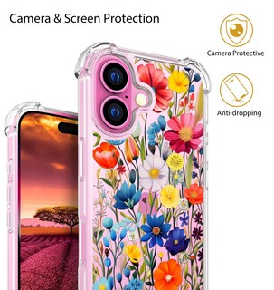 Foto 6 | Foto 6 | Funda Para Teléfono Topgraph Compatible Con Iphone 16 Transparente - Venta Internacional.