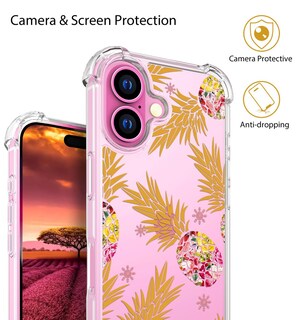 Foto 6 | Foto 6 | Funda De Teléfono Topgraph Compatible Con Iphone 16 De Silicona Transparente - Venta Internacional.