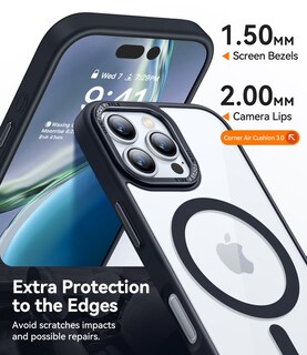 Foto 5 | Foto 5 | Funda Para Teléfono Canshn Magnética Transparente Compatible Con Iphone 16 Pro Max De 6.9 Pulgadas - Venta Internacional.