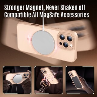 Foto 3 | Foto 3 | Funda De Teléfono Symcele Diseñada Para Iphone 16 Pro Max Color Marrón Claro - Venta Internacional.