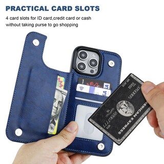 Foto 4 | Foto 4 | Funda Tipo Cartera Onetop Compatible Con Iphone 16 Pro Max Color Azul - Venta Internacional.