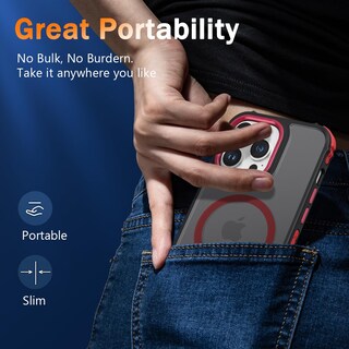 Foto 6 | Foto 6 | Funda De Teléfono Deerlamn Strong Magnetic Para Iphone 14 Pro Max - Venta Internacional.