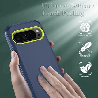 Foto 2 | Foto 2 | Funda De Teléfono Qinmay Para Google Pixel 9/pixel 9 Pro Con Protector De Pantalla - Venta Internacional.