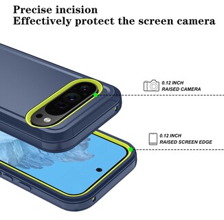 Foto 3 | Foto 3 | Funda De Teléfono Qinmay Para Google Pixel 9/pixel 9 Pro Con Protector De Pantalla - Venta Internacional.