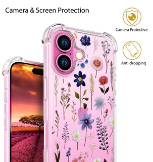 Foto 6 | Foto 6 | Funda Para Teléfono Topgraph Compatible Con Iphone 16 Transparente - Venta Internacional.