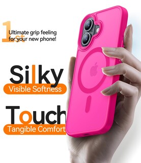 Foto 6 | Foto 6 | Funda Magnética Canshn Para Iphone 16  Color Rosa Intenso - Venta Internacional.