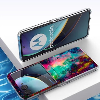 Foto 3 | Foto 3 | Funda De Teléfono Bcov Para Motorola Razr 2024 Colorful Universe Sky - Venta Internacional.