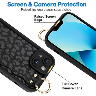 Foto 3 | Foto 3 | Funda De Teléfono Ook Compatible Con Iphone 13 Black Leopard De 6.1 Pulgadas - Venta Internacional.