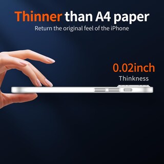 Foto 2 | Foto 2 | Funda De Teléfono Purluct Para Iphone 16 Pro Max Slim Transparente - Venta Internacional.