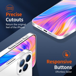Foto 4 | Foto 4 | Funda De Teléfono Purluct Para Iphone 16 Pro Max Slim Transparente - Venta Internacional.