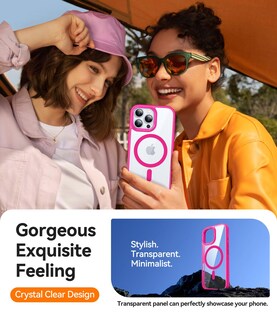Foto 6 | Foto 6 | Funda Para Teléfono Canshn Magnética Transparente Compatible Con Iphone 16 Pro - Venta Internacional.