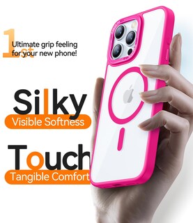 Foto 7 | Foto 7 | Funda Para Teléfono Canshn Magnética Transparente Compatible Con Iphone 16 Pro - Venta Internacional.