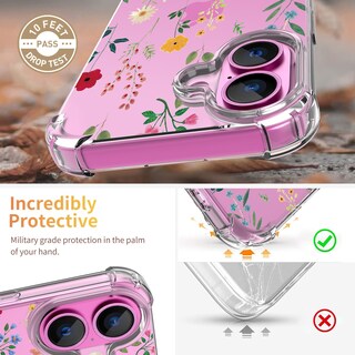 Foto 3 | Foto 3 | Funda De Teléfono Ilnehc Para Iphone 16 6.1 Con Protector De Pantalla - Venta Internacional.
