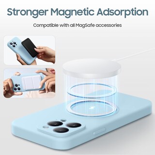 Foto 3 | Foto 3 | Funda De Teléfono Loyal Bee Diseñada Para Iphone 13 Pro Max Color Azul Cielo - Venta Internacional.