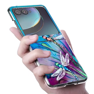 Foto 2 | Foto 2 | Funda De Teléfono Bcov Para Motorola Razr 2024 Con Bonito Patrón De Libélula - Venta Internacional.