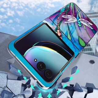 Foto 4 | Foto 4 | Funda De Teléfono Bcov Para Motorola Razr 2024 Con Bonito Patrón De Libélula - Venta Internacional.