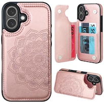 Funda Mmhuo Para Iphone 16 Tipo Cartera Con Tarjetero En Oro Rosa - Venta Internacional.