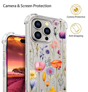 Foto 6 | Foto 6 | Funda De Teléfono Topgraph Compatible Con Iphone 16 Pro Max Clear - Venta Internacional.